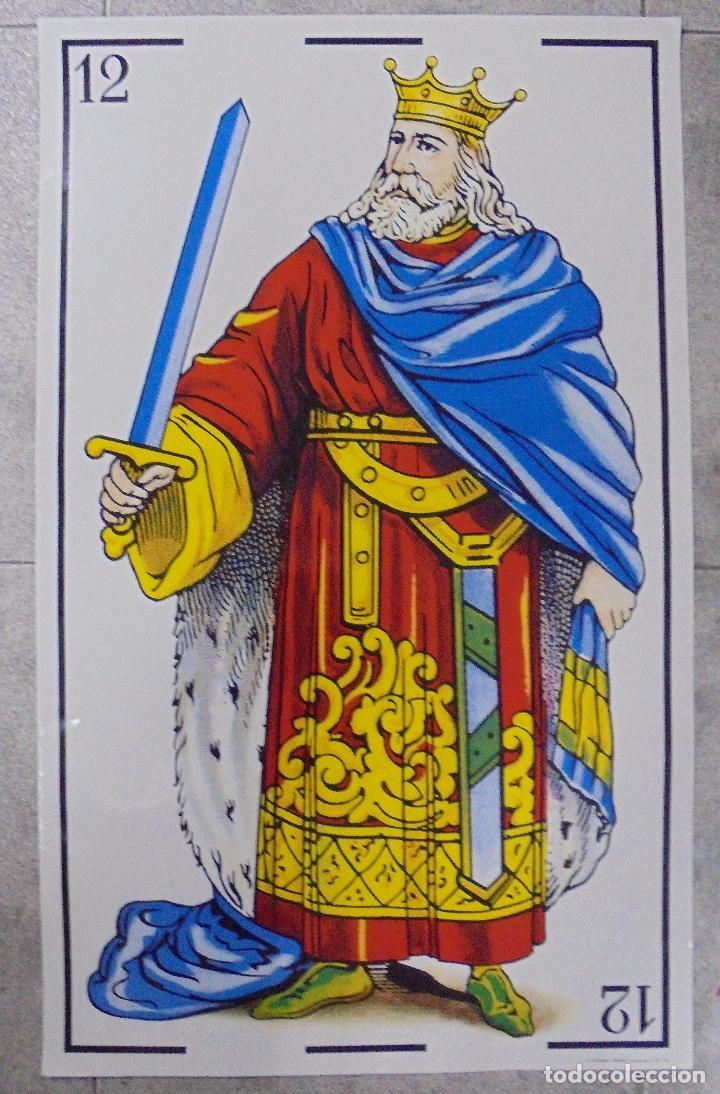 Carteles: CARTEL. CARTA REY DE ESPADAS. 77 X 48 CM - Foto 1