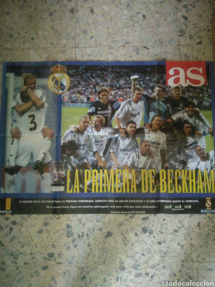 Carteles: Poster la primera de Beckham. Diario AS - Foto 1