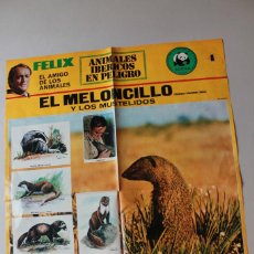 Affiches: FÉLIX RODRÍGUEZ DE LA FUENTE, ANIMALES IBÉRICOS EN PELIGRO, ADENA, NÚMERO 4. Lote 96396931