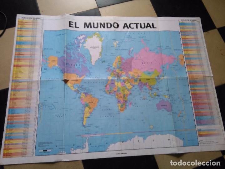 gran cartel poster desplegable mapamundi mapa - - Compra venta en  todocoleccion