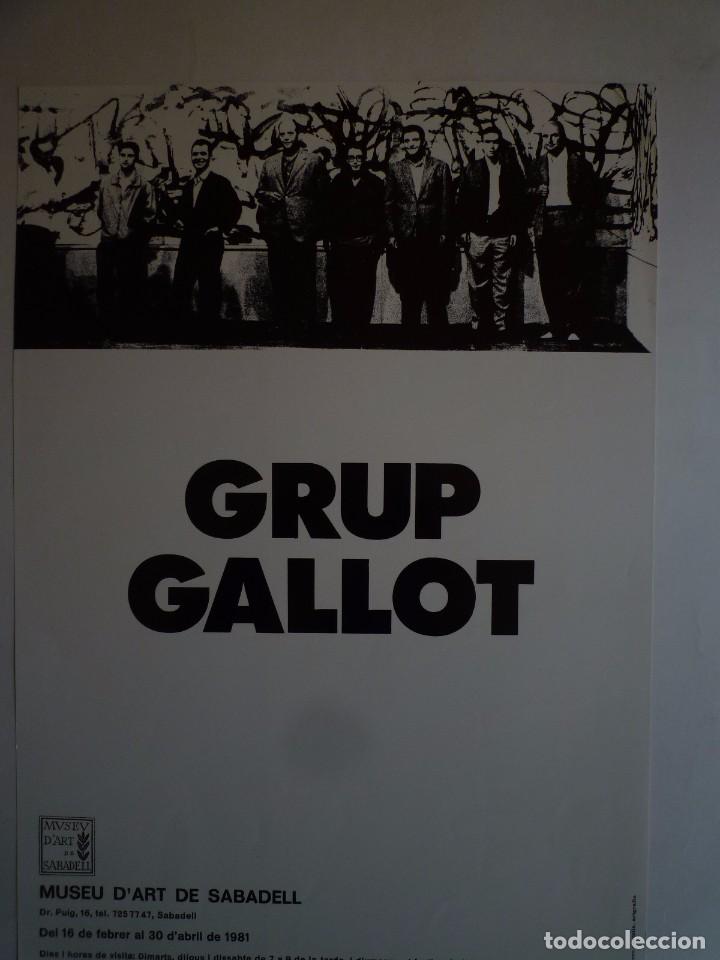 Carteles: GRUP GALLOT. MUSEU D&rsquo;ART DE SABADELL. 1981 - Foto 1