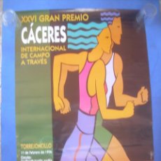 Carteles: CARTEL XXVI GRAN PREMIO CÁCERES INTERNACIONAL DE CAMPO A TRAVÉS, TORREJONCILLO 1996. Lote 132847358