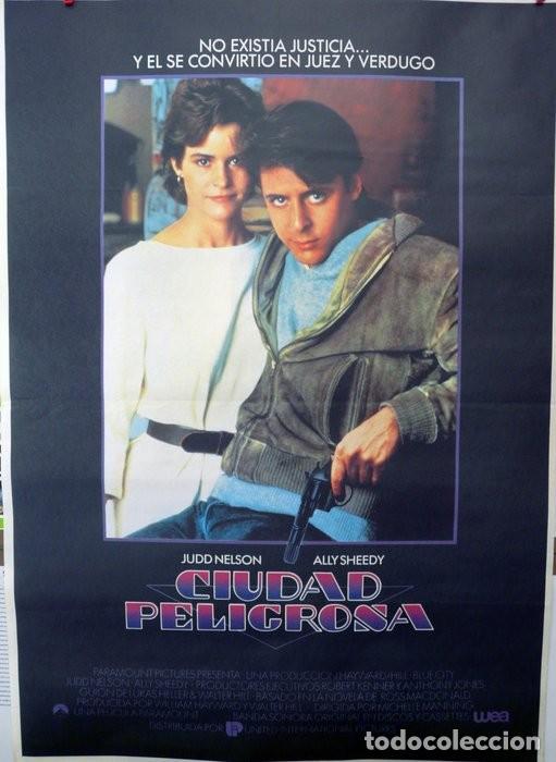 Carteles: CIUDAD PELIGROSA. POSTER ORIGINAL. A&Ntilde;O 1986 - Foto 1