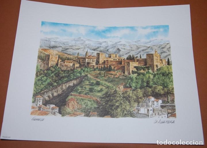 Carteles: LAMINA ALHAMBRA DE GRANADA - Foto 1