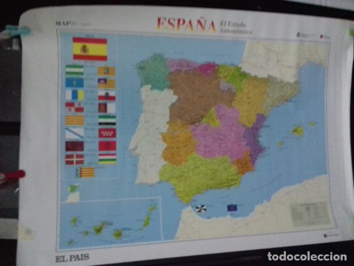 Carteles: CARTEL. MAPA DE ESPA&Ntilde;A. EL ESTADO AUTONOMICO. - Foto 1