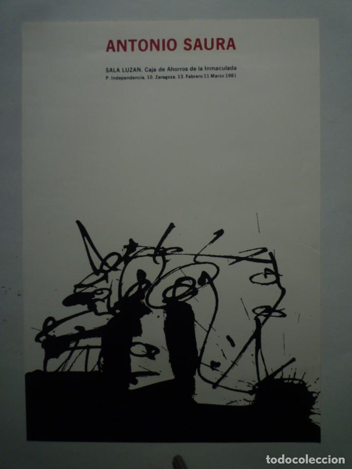 Carteles: ANTONIO SAURA. SALA LUZ&Aacute;N. 1981 - Foto 1