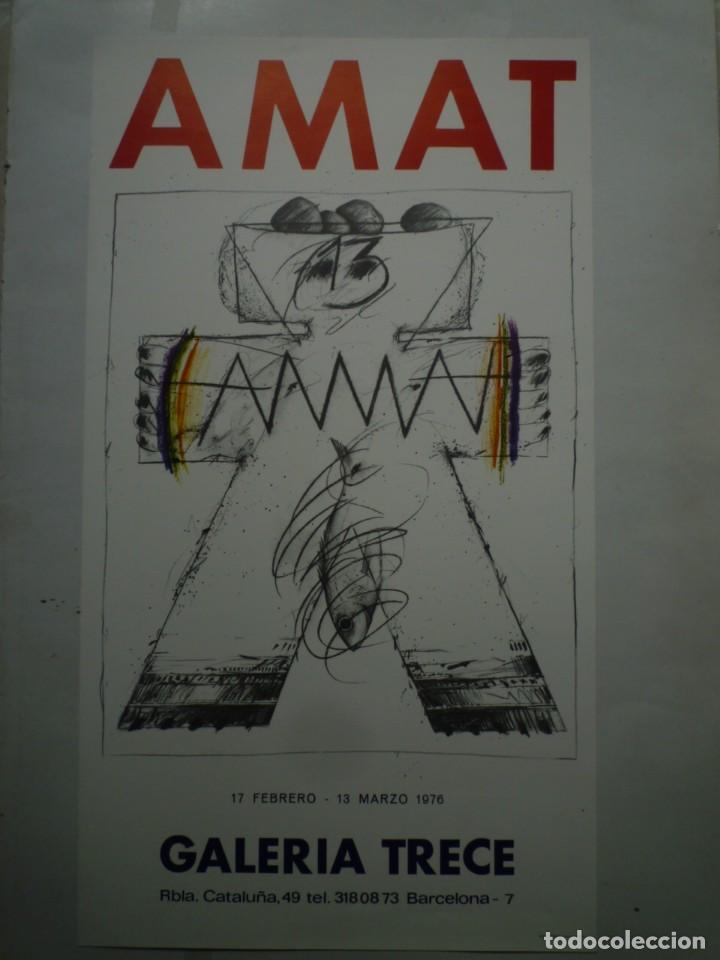 Carteles: FREDERIC AMAT. GALERIA TRECE. 1976 - Foto 1