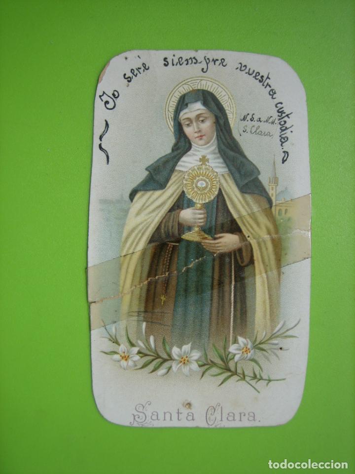 Carteles: Cartelito religioso. Santa Clara - Foto 1