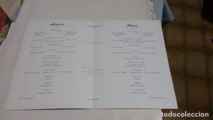 Carteles: MENU - ITALIA - A&Ntilde;O 1973 - - Foto 2