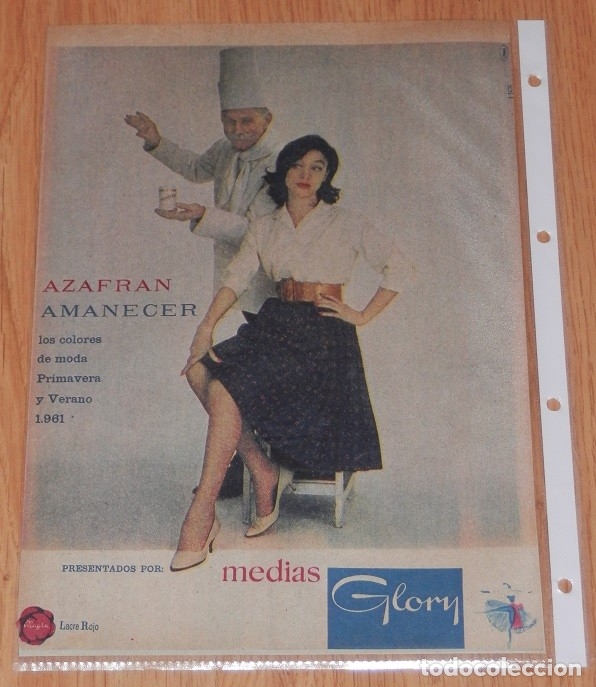 Carteles: MEDIAS GLORY - PUBLICIDAD DEL A&Ntilde;O 1961 - Foto 1