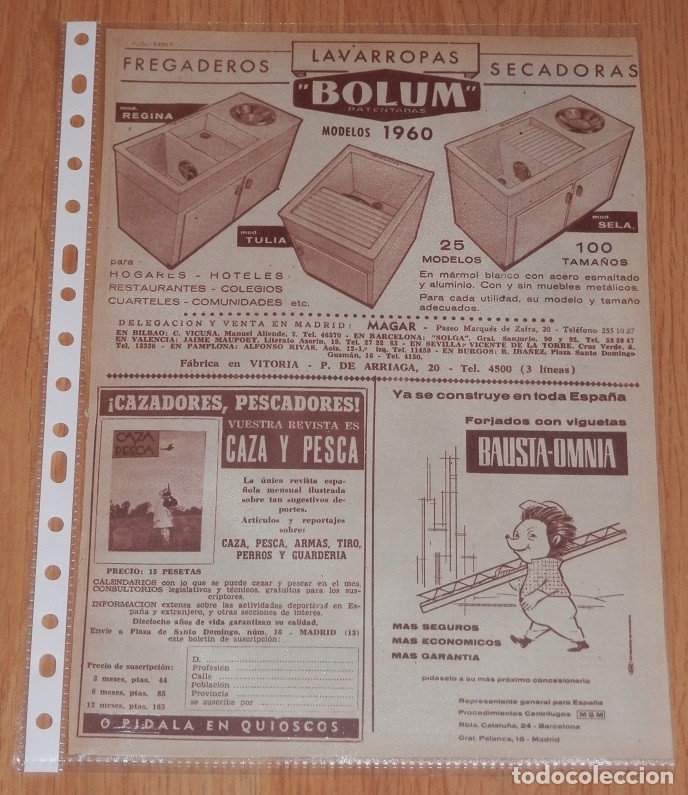 Carteles: PUBLICIDAD DEL A&Ntilde;O 1961 - Foto 1