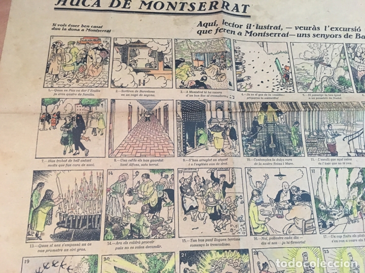 Carteles: AUCA DE MONTSERRAT 64 X 45 cm JUNCEDA . ORIGINAL (COB27) - Foto 4