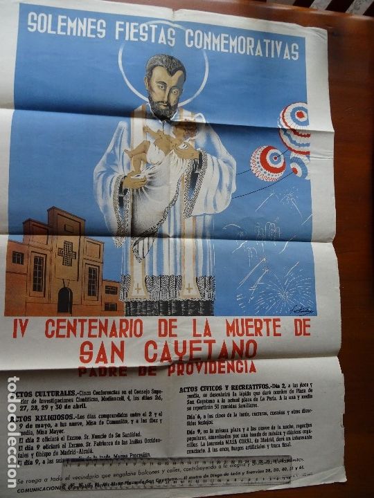 Carteles: Fiestas IV centenario muerte San Cayetano - Foto 1