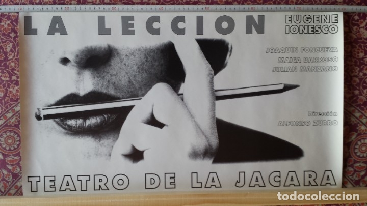 Carteles: CARTEL TEATRO DE LA J&Aacute;CARA. LA LECCI&Oacute;N - Foto 1