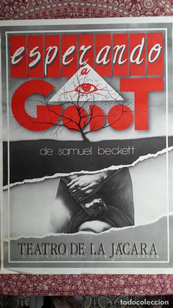 Carteles: CARTEL TEATRO DE LA J&Aacute;CARA. ESPERANDO A GODOT - Foto 1