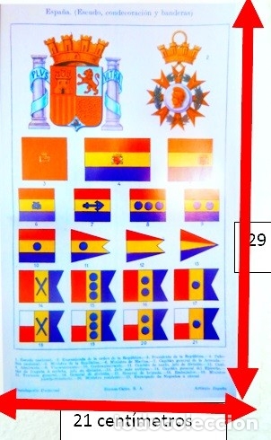 Carteles: BANDERAS DE ESPA&Ntilde;A DE 1935 - Foto 1