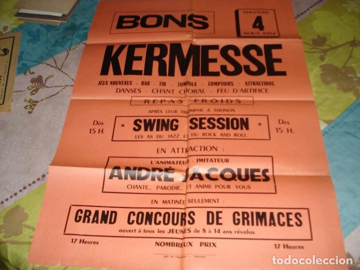 Carteles: CARTEL BONS KERMESSE 1957 - Foto 1