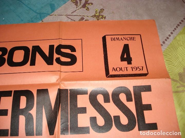 Carteles: CARTEL BONS KERMESSE 1957 - Foto 2