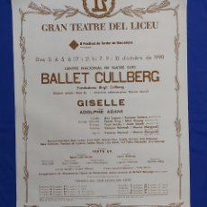 Carteles: CARTEL GRAN TEATRE LICEU BARCELONA BALLET CULLBERG 1990