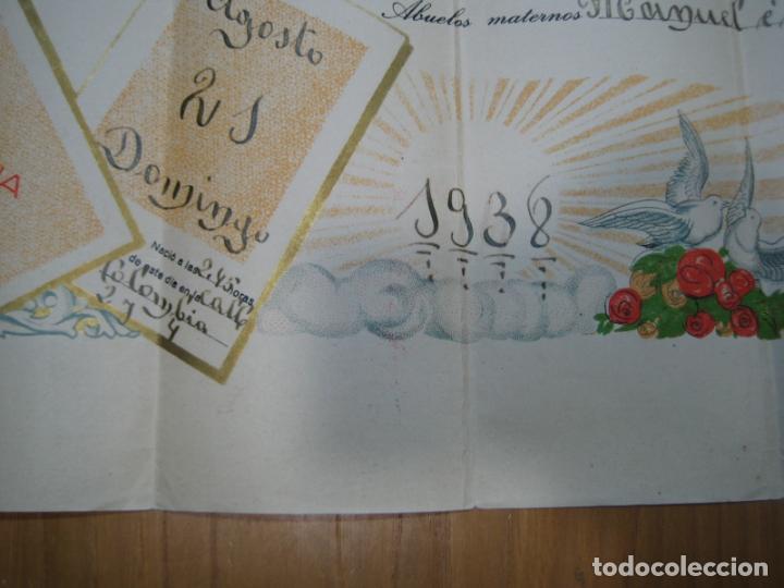 Carteles: Diploma de nacimiento. Melilla 1938 - Foto 4