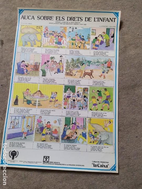Carteles: P&oacute;ster Auca Derechos de la infancia 1979 - Foto 1