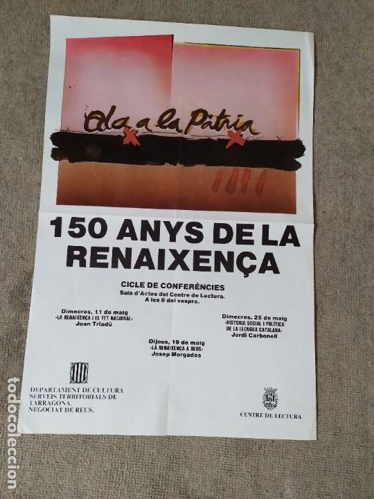 Carteles: P&oacute;ster 150 a&ntilde;os de la Renaixen&ccedil;a 1983 - Foto 1