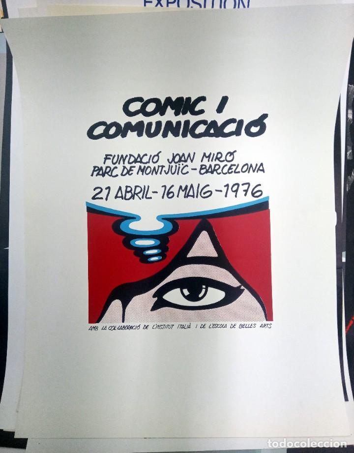 Carteles: POSTER COMIC I COMUNICACI&Oacute; - FUNDACIO JOAN MIR&Oacute; 1976 - Foto 1
