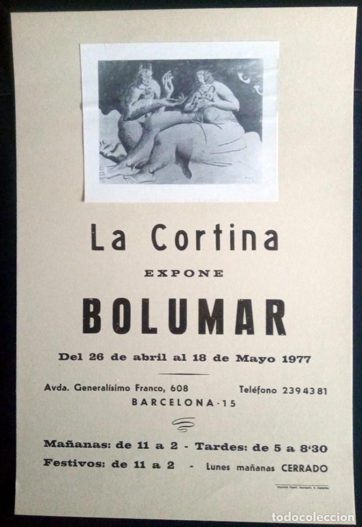Carteles: CARTEL BOLUMAR - LA CORTINA - 1977 - Foto 1