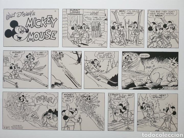 Carteles: WALD DISNEYS MICKEY ON THE SLOPES MAMAGRAF - Foto 1