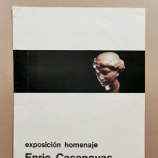 Carteles: ANTIGUO CARTEL ARTE. EXPOSICIÓN HOMENAJE A ENRIC CASANOCAS. PINACOTECA TOSSA. AÑO 1975 / C-334