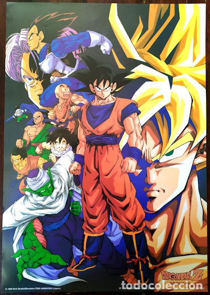 Posters: Poster n&ordm; 3 Drag&oacute;n Ball Z, Akira Toriyama 1989. Edici&oacute;n de 1.000 ejemplares. NUEVO 50 x 35 cm.