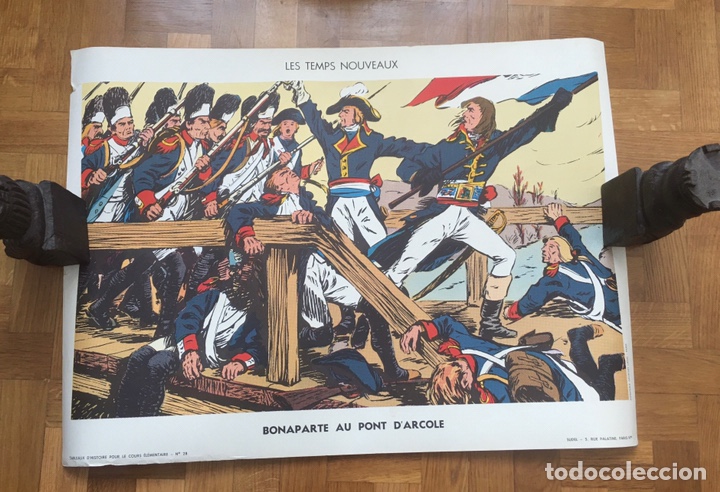 Carteles: Antiguo cartel doble cara escolar - Foto 2