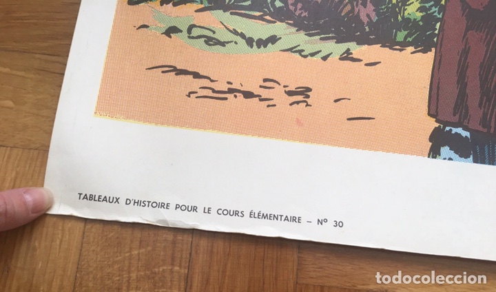 Carteles: Antiguo cartel doble cara escolar - Foto 7