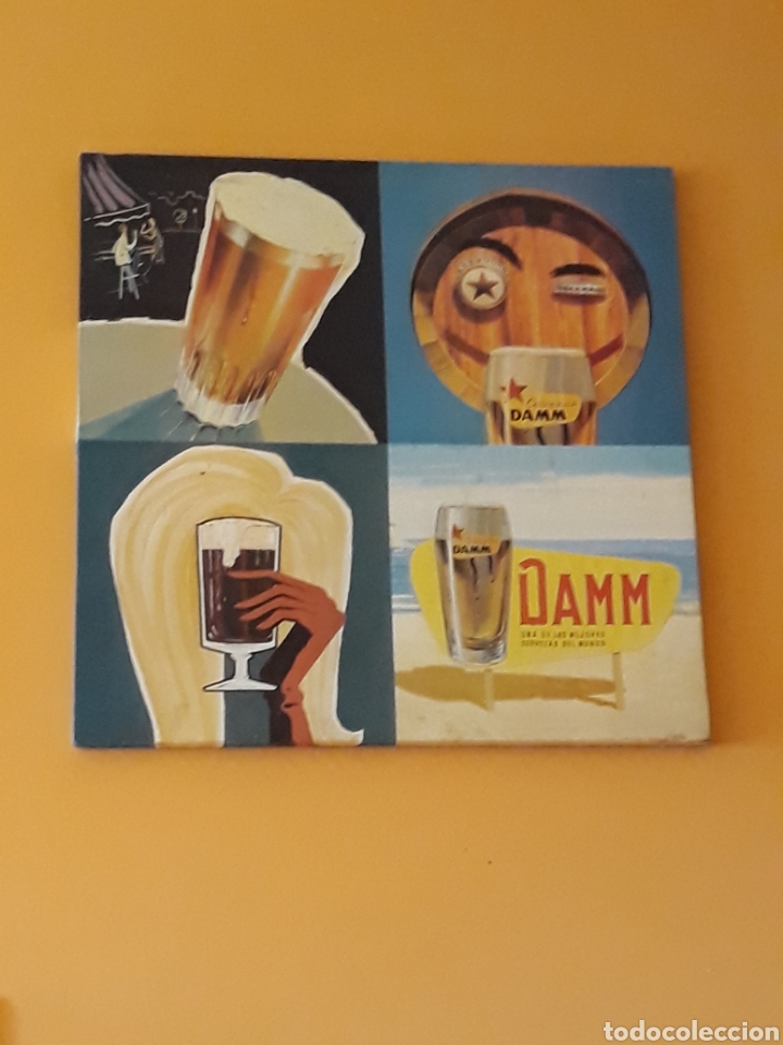 Carteles: Cuadro publicitario cervezas Damm - Foto 1