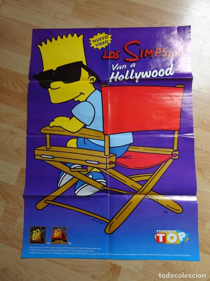 Carteles: P&oacute;ster Los Simpson van a Hollywood Bart 80x57cm - Foto 1