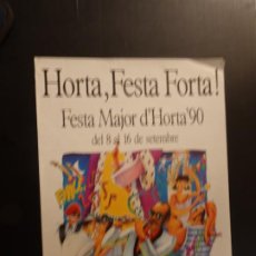 Carteles: POSTER - CARTEL - FESTA MAJOR D'HORTA - 1990