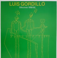 Carteles: LUIS GORDILLO. DIBUIXOS, 1958-1982. SALA PARPALLÓ, 1983. 69X47 CM. OFFSET.. Lote 239891885