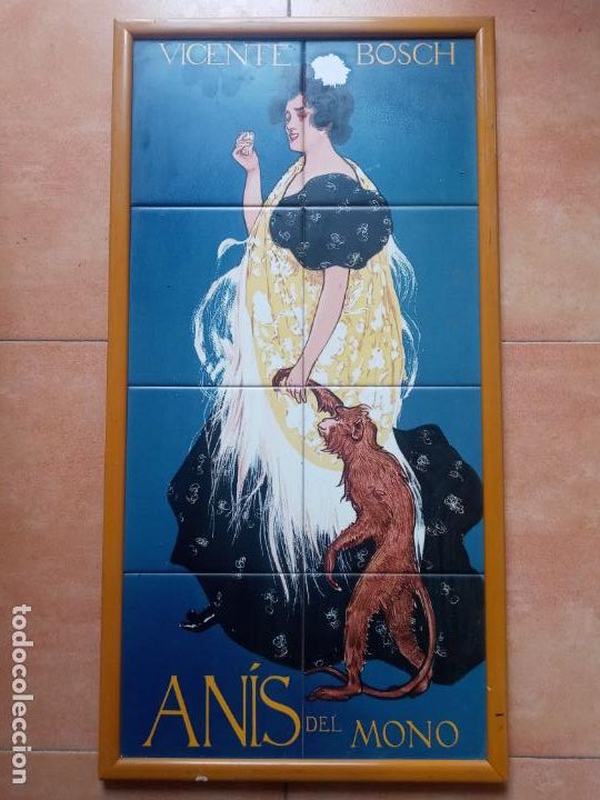 Carteles: Cartel de azulejos Anis del Mono - Foto 1