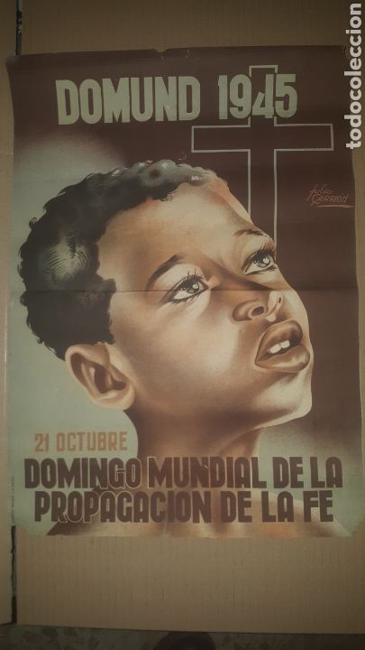 Carteles: cartel del domund 1945 - Foto 1