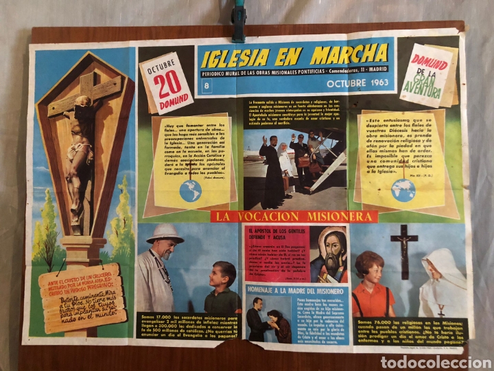 Carteles: CARTEL DE LA IGLESIA EN MARCHA 1960 - Foto 1