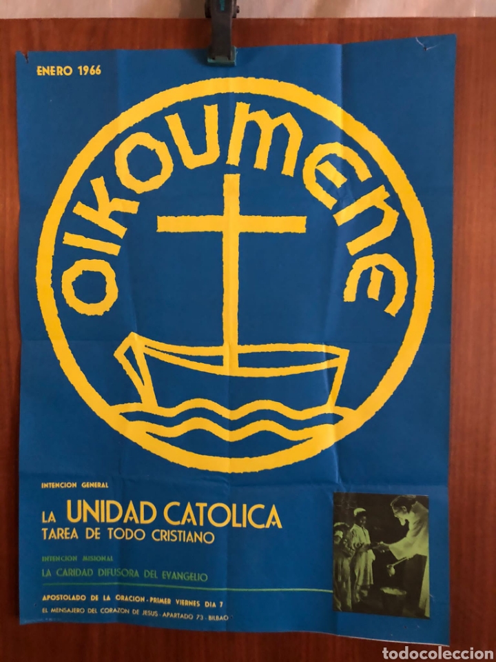Carteles: CARTEL DE LA UNIDAD CATOLICA 1966 - Foto 1