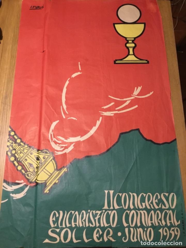 Carteles: Cartel II Congreso eucar&iacute;stico comarcal Soller junio 1959 - Foto 1