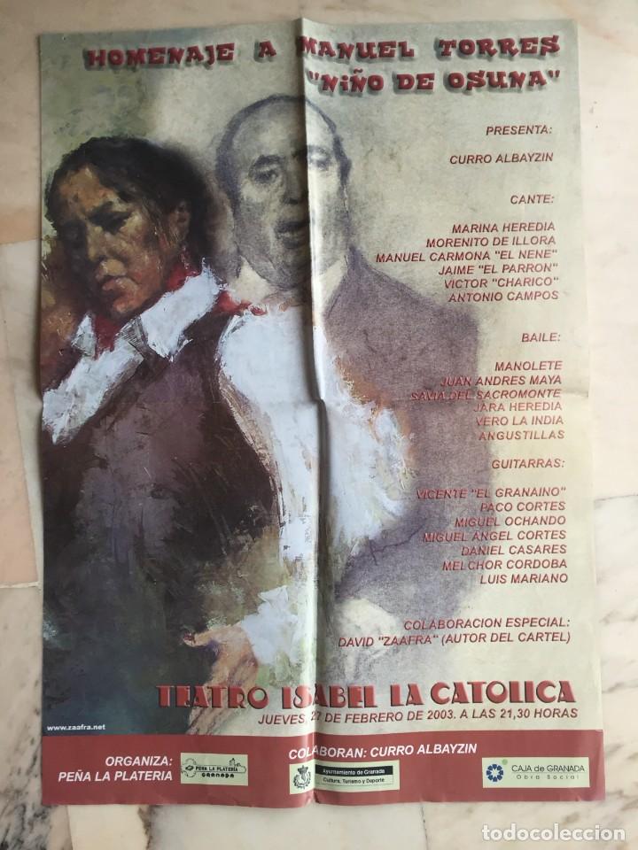 Carteles: HOMENAJE A MANUEL TORRES NI&Ntilde;O DE OSUNA - Foto 1