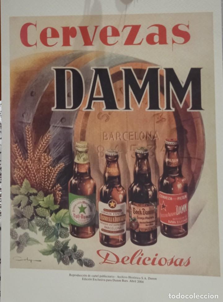 Carteles: Cartel coleccionable de cerveza Damm - Foto 1