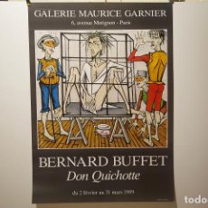 Carteles: CARTEL BERNARD BUFFET DON QUICHOTTE 1989. Lote 295329513