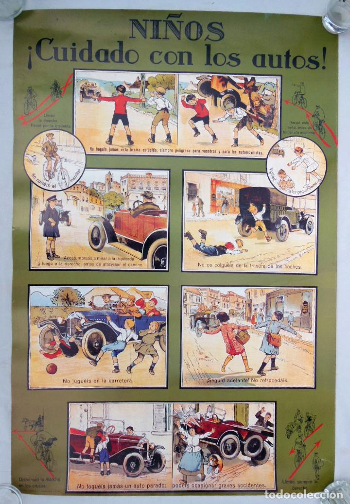 Carteles: NI&Ntilde;OS &iexcl;CUIDADO CON LOS AUTOS! 1994 - Foto 1