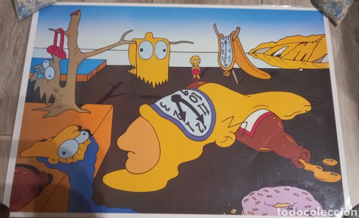 Carteles: P&oacute;ster de los Simpson inspirado en un cuadro de Dali - Foto 1
