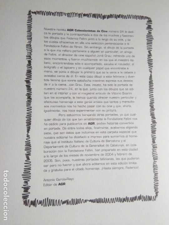 Carteles: LOS DIBUJOS DE FELLINI - Foto 2