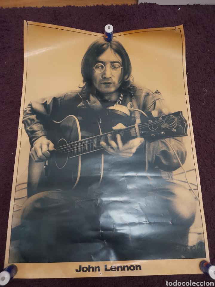Carteles: Antiguo p&oacute;ster de John Lenon, p&oacute;ster de metro - Foto 1