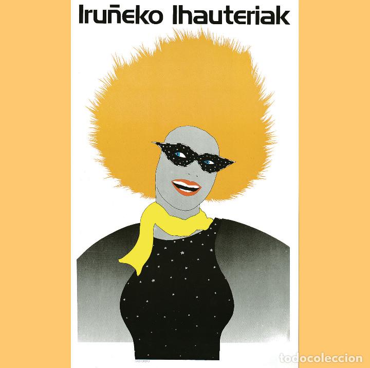 Carteles: CARTEL ORIGINAL 1983. IRUÑEKO IHAUTERIAK / CARNAVALES DE PAMPLONA. CARTEL VASCO, CULTURA VASCA
